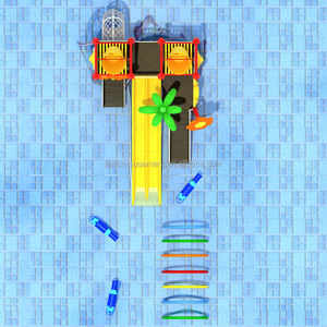 Jeu d'aventures en plein air, bassin pour enfants, jeu Rick, glissière d'eau, à vendre, 3 à 15 ans - Product Image 5