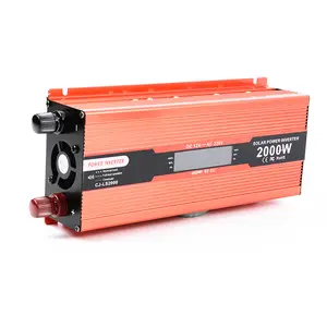 2000W réparation onde sinusoïdale onduleur dc12V à ac220V puissance convertisseur Booster avec écran LCD USB sortie