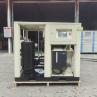 Compresseur monophasé silencieux à aimant permanent, lubrifié à l'huile, de qualité commerciale, 50HP, 37KW, 8 bars, avec PLC, de la marque Airstone