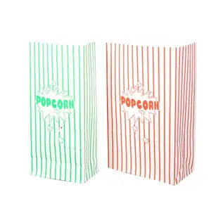 Logotipo personalizado Impresso Batatas Fritas Candy Bread Popcorn Snack Saco De Papel Microondas Takeout Chips Pop Corn Food Packaging Bags Aceitar