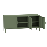 Mueble para TV Extra Grande de Metal con 4 Puertas, Color Personalizado, Diseño Moderno para Sala de Estar y Uso en Hoteles, Aparador de Almacenamiento