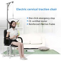 Chaise de traction électrique lombaire et cervicale, chaise de thérapie de traction vertébrale médicale