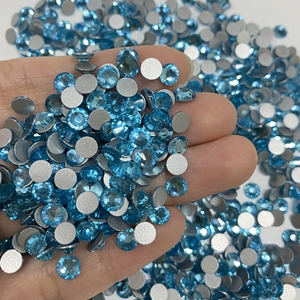 Đá pha lê giả kim loại mới nhất, không cần gắn nóng, mặt phẳng, số lượng lớn, chất lượng cao dùng cho phụ kiện quần áo - Product Image 3