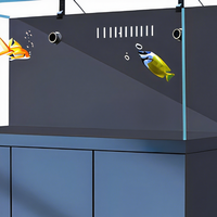 Aquarium de luxe avec pompes à eau, en verre à faible teneur en fer, rectangulaire, pour récif marin, avec filtre de sump, écologique, 100 gallons, pour poissons-chats