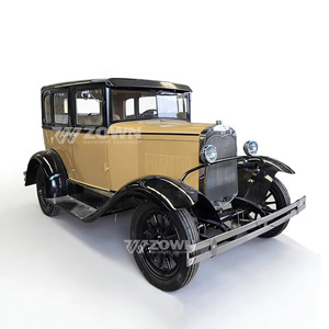 Voiture électrique classique vintage européenne, véhicule de tourisme écologique rétro pour service VIP d'hôtel - Product Image 2