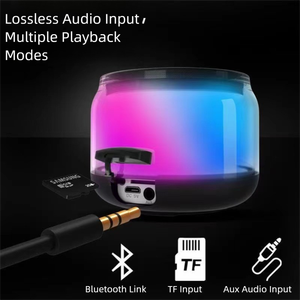Haut-parleur portable en plastique JB, cadeau promotionnel, Boombox d'extérieur, éclairage RGB arc-en-ciel, mini subwoofer pour Bluetooth 5.3 - Product Image 5