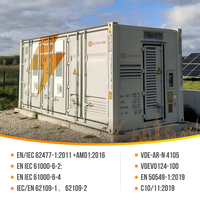 Baterías de iones de litio LiFePO4 SunArk GroundArk Container de 645 kWh 800 Ah, sistema de almacenamiento de energía recargable de 20 pies, batería BESS