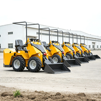 Infront 480kg Euro 5 China Sale Euro 5 CE EPA Kubota Diesel Engine Compact Farm Front End Mini Skid Steer Loader Bucket Machine