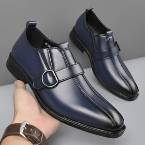 Nouvelles Chaussures Habillées en Cuir pour Hommes Style Britannique à Bout Pointu, Polyvalentes et Tendance, Modèle Coréen à Enfiler pour l'Automne - Product Image 4