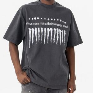 Camiseta de Manga Corta para Hombre, Personalizada, Extra Grande, Cortada, Estilo Vintage, de Algodón Transpirable, con Serigrafía - Product Image 4