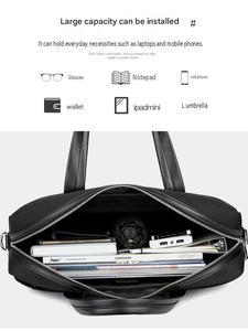 Sac à main professionnel en tissu de qualité supérieure, sac bandoulière décontracté imperméable, grande capacité, sacoche simple pour ordinateur portable. - Product Image 4