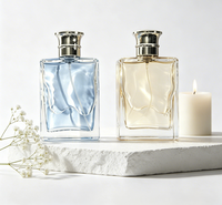 Parfum boisé pour homme 100 ml, eau de parfum longue tenue, flacon carré classique, fragrance pour homme, usage quotidien