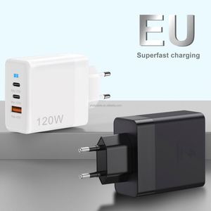 Cargador Rápido USB C de 120W con QC3.0, Cabezal de Carga Rápida Múltiple para iPhone 17 16 15 Samsung Galaxy S25 - Product Image 6