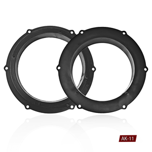 AK-11 6.5 pouces voiture haut-parleur montage entretoises adaptateur anneaux montage support anneau pour Audi pour <span class=keywords><strong>VW</strong></span> Magotan Skoda haut-parleur entretoises noir - Product Image 1