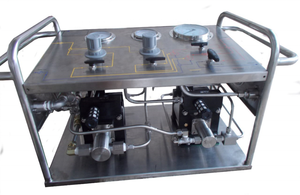 משאבת בדיקת לחץ ניידת בלחץ גבוה 800 בר חנקן N2, מערכת הגברת לחץ אוויר וגז טבעי בזרימה גבוהה - Product Image 2