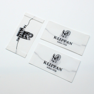 Nhà Máy Giá Tùy Chỉnh Quần Áo Tên Thương Hiệu <span class=keywords><strong>Tag</strong></span> Dệt Polyester Quần Áo Nhãn Với End Fold Thấp Moq - Product Image 6