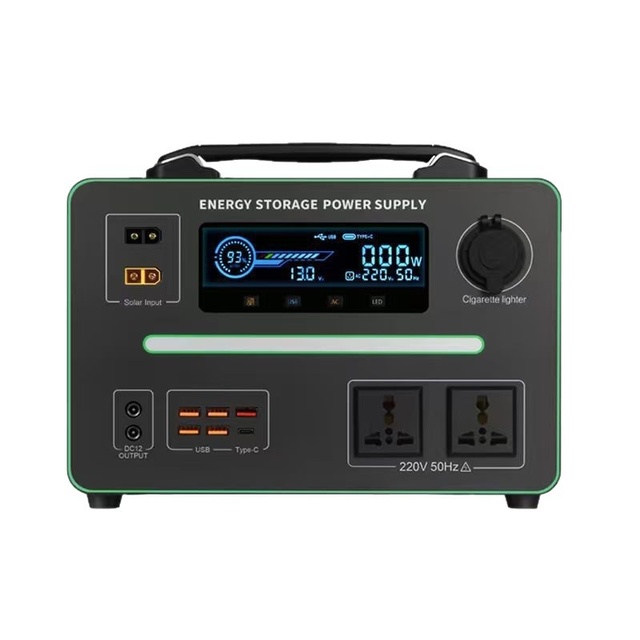 Portable Power Station 220V 600W 0.6kWh Energy Storage for Self-Driving Tours & In-Car Use - High-Capacity Lithium Battery