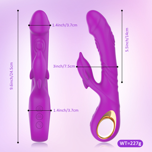 هزاز دولفين للتنصت باليد مع 22 اهتزازة دسار واقعي للنساء محفز للجنس الأنثوي - Product Image 6