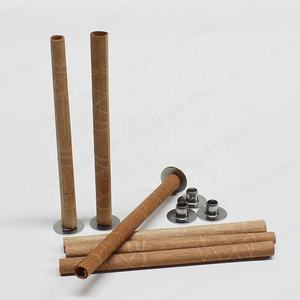 Vente en gros, livraison rapide, Logo personnalisé, bougie en bois naturel sans fumée avec support en fer - Product Image 1
