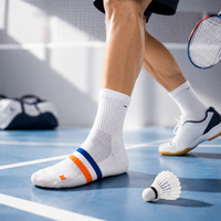 Chaussettes de sport antibactériennes CA, légères, respirantes, en maille, chaussettes de sport à la cheville, logo personnalisé OEM ODM, chaussettes de course, de badminton