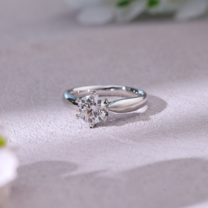 Bague de fiançailles et de mariage en or massif 14 carats avec diamant de laboratoire certifié IGI 1 carat, bijoux de luxe personnalisés en gros - Product Image 5