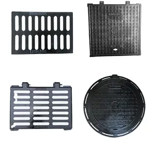 hinged Ductile Iron Square round foundry Manhole Cover for wells