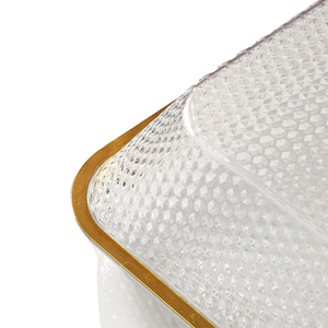 Fruit Bowl <strong>Tray</strong> <strong>Plastics</strong> Plates Candy Platter Food <strong>Dessert</strong> Platter for Food Dish with Lid PET Unbreakable Serving Platter - Product Image 3