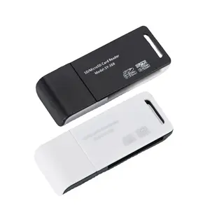 Pembaca kartu kecepatan tinggi USB 2 In 1, untuk SD Micro SD TF adaptor kartu memori untuk PC Laptop aksesori Kit kamera