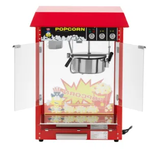 German Quality Standards | CE Certified | Market Leading Price - Retro Design - 150 / 180 C - Red - Popcorn Machine