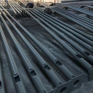 내구성 있는 부식 방지 코팅 강철 가로등 기둥 태양광 가로등 (도로, 주거 지역, 공원, 정원, 산책로용) 고휘도 - Product Image 4