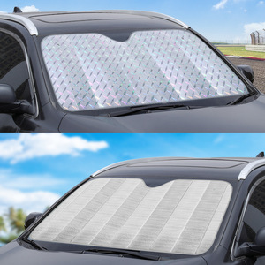 Pare-soleil laser Chongteng en aluminium, pare-soleil pliable pour pare-brise, protection solaire pour voiture, isolation thermique, utilisation estivale - Product Image 2