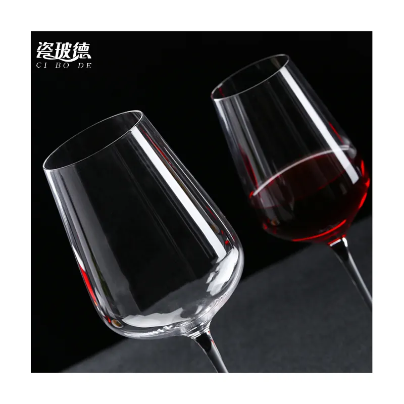 사용자 정의 로고 와인 goblets 마시는 안경 컵 긴 줄기 클리어 화이트 레드 와인 유리 세트 크리스탈 잔 와인 유리