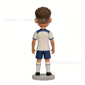 Figura de Jugador de Fútbol Personalizada, Recuerdo para Fanáticos, Resina, Color Blanco Marfil, BHJ-088 - Product Image 4