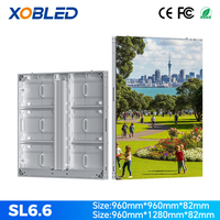 Pantalla LED P6.25 P8 para Exteriores, Ultraligera, Ultrafina, de Aluminio, 4K, IP66, Impermeable, HDR10+, 5000 cd de Brillo, Legible Bajo la Luz Solar