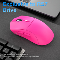 Souris de jeu sans fil RS7 Capteur PAM3311 Rétroéclairage RVB Boutons programmables Léger 60g Rechargeable 500mAh PC/Ordinateur portable/Bureau