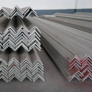 Suministro al por mayor de ángulos de acero inoxidable 50x50x5mm 60x60x6mm SUS304, ángulos iguales para ingeniería de estructuras de acero - Product Image 1