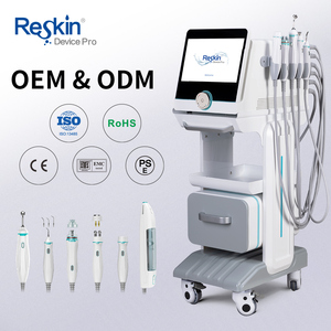 Solution de peroxyde, CO₂ & Exfoliation, Hydro-oxygénation pour le peeling cutané, Microdermabrasion à bulles, Sans aiguille, Appareil de bureau 360 °   rotatif - Product Image 6