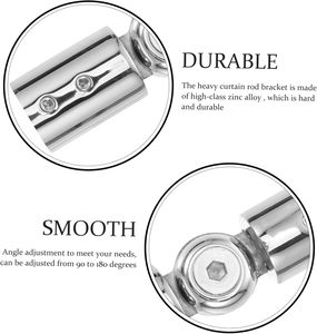 Connettore <span class=keywords><strong>per</strong></span> asta di tenda ad angolo regolabile resistente in acciaio inossidabile più venduto - Product Image 4
