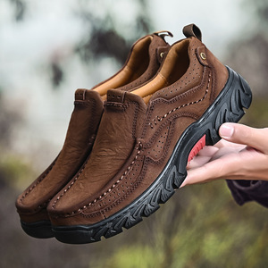 <span class=keywords><strong>Chaussures</strong></span> de randonnée pour hommes en <span class=keywords><strong>cuir</strong></span> de vache véritable, style sport, marche et travail, taille 46, vente en gros - Product Image 4