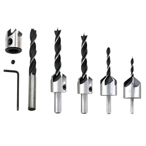 4 Pcs Flute Hss Countersink Drill Bit Set Carpentry <strong>Reamer</strong> Woodworking <strong>Chamfer</strong> <strong>Tool</strong> 3-6mm End Milling Screw Hole Wood Drill Bit - Product Image 5