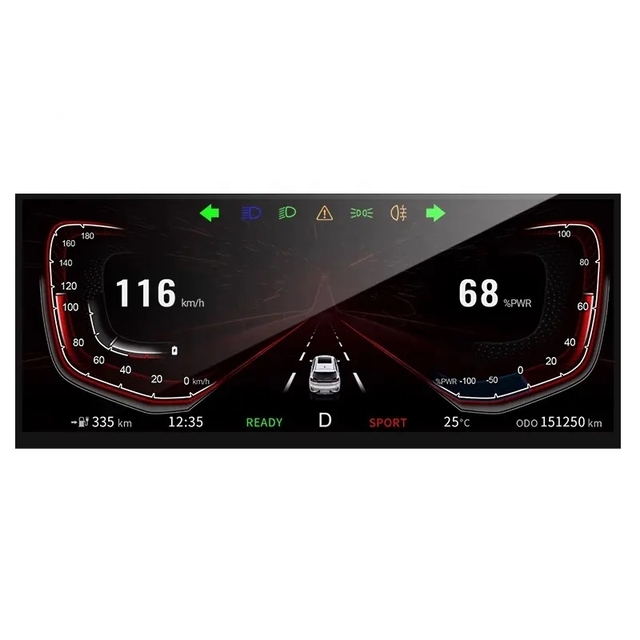 Original Display Aftermarket Automotive TFT LCD Panel 1920*720 1000 Nits 12.3" LVDS Universal Car Display