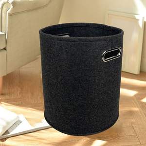 可水洗大容量毛毡储物篮洗衣篮卧室客厅家用储物篮 - Product Image 4