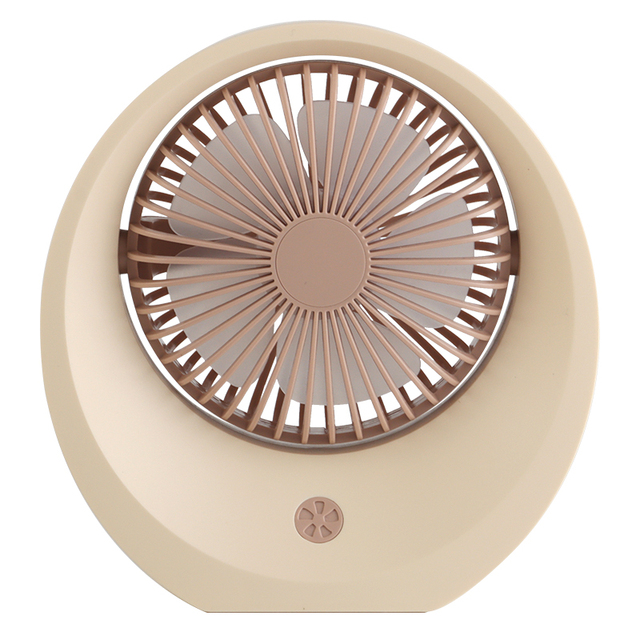 DD5643 Color Blocking USB Charging Mini Fan Large Battery Adjustable Rechargeable Student Mini Portable Desktop Fan with Light