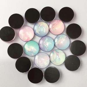 Aimants décoratifs en verre souple style Art Déco, motifs animaux peints à l'encre, avec autocollant magnétique pour réfrigérateur - Vente en gros - Product Image 5