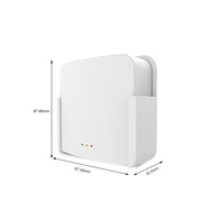 Hub passerelle WiFi intelligent, système d'alarme incendie sans fil, récepteur de sécurité pour maison intelligente Tuya, détecteur de fumée, alarme monoxyde de carbone ABS
