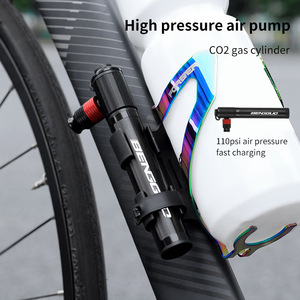 Pompe à air portable Yueli 80-130 PSI en alliage d'aluminium convertible pour vélo de route et VTT - Product Image 2