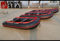 Bateau de sport gonflable haute vitesse, nouveau design 2026, avec plancher en aluminium et matériau PVC, pour la navigation en plein air