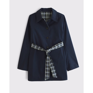 LEDUO Chaqueta Cortavientos Casual Dos en Uno Reversible y Ajustable para Mujer, de Poliéster/Algodón, Impermeable, Transpirable y Ecológica - Product Image 1