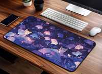 Chats mignons dans les feuilles fantaisie scénique PC tapis de souris de jeu tapis de joueur Teclado tapis tapis de bureau pour ordinateur portable 900X400