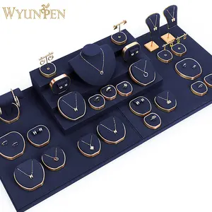 WYP Factory customed microfibra gioielli display collana orecchini busto Stand anello vassoio set